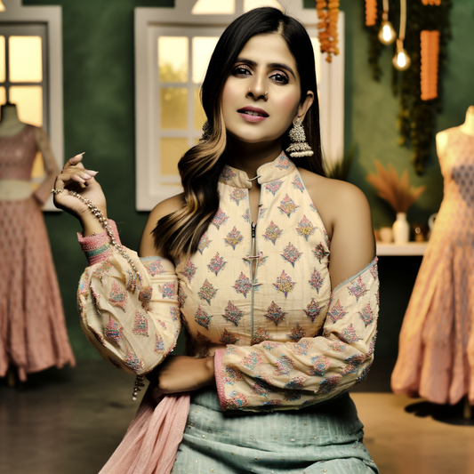Festive Flair: Chikankari Outfits for Wedding Guests Online India