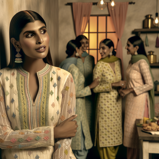 Eid Elegance: Discover Beautiful Chikankari Kurtas and Suits Online for Eid Celebrations