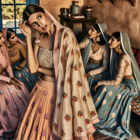 Wedding Guest Style: Where to Buy Authentic Lucknowi Chikankari Lehengas Online
