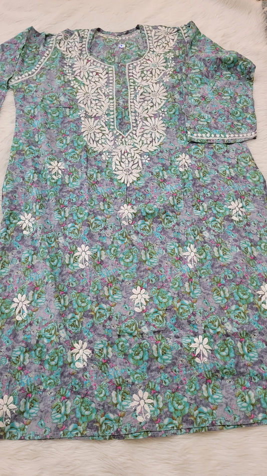 Suhani floral mal mal - The Chikan Store