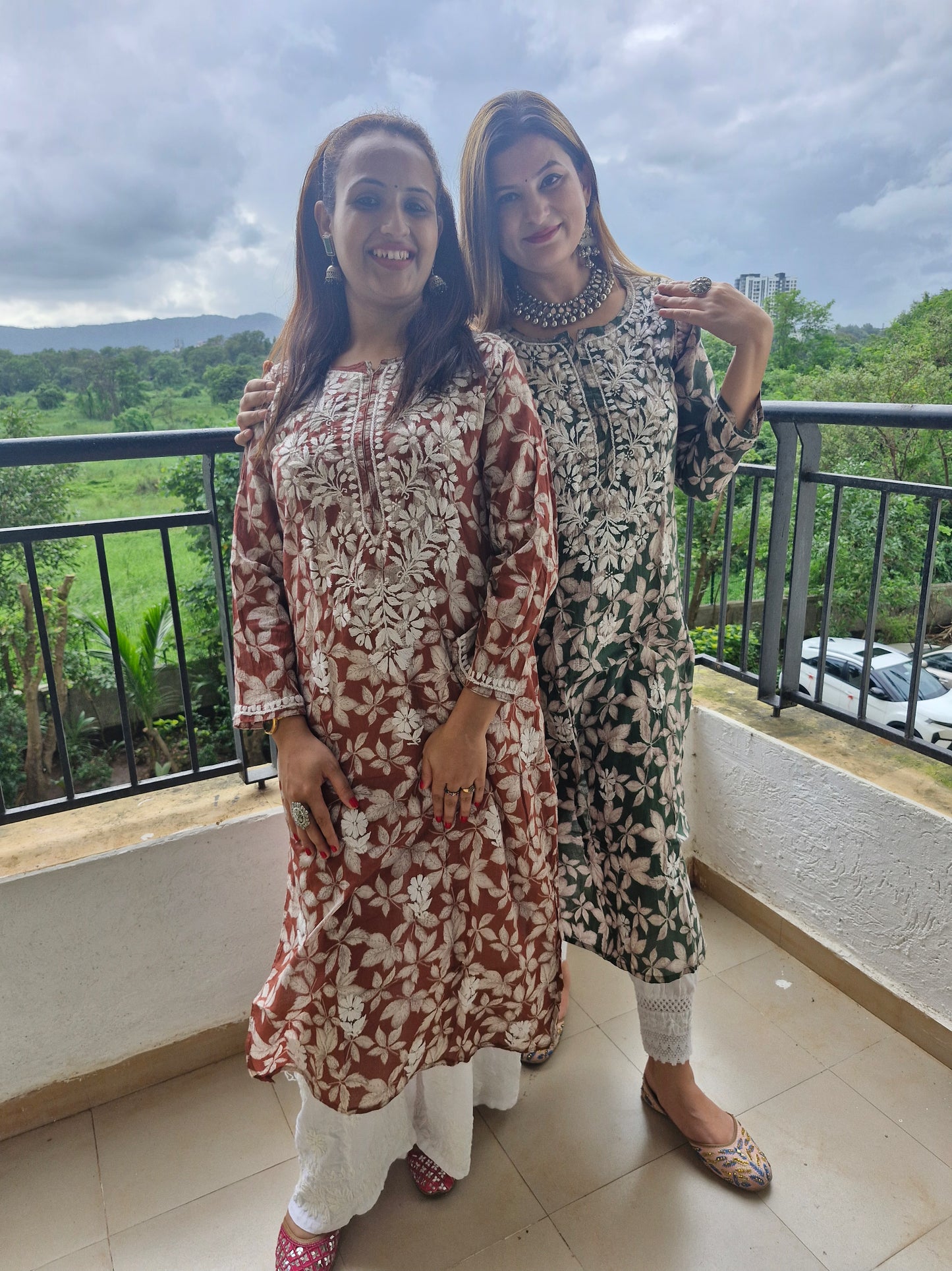 Khush floral kurtis - The Chikan Store