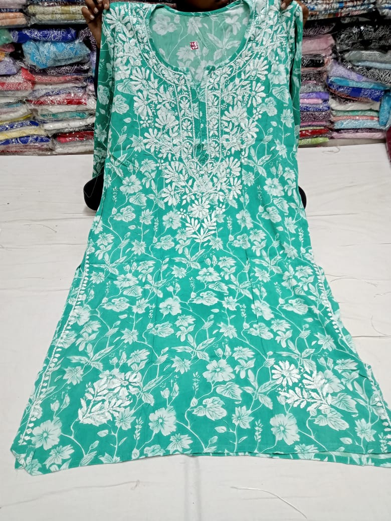 Sufi modal kurtis - The Chikan Store