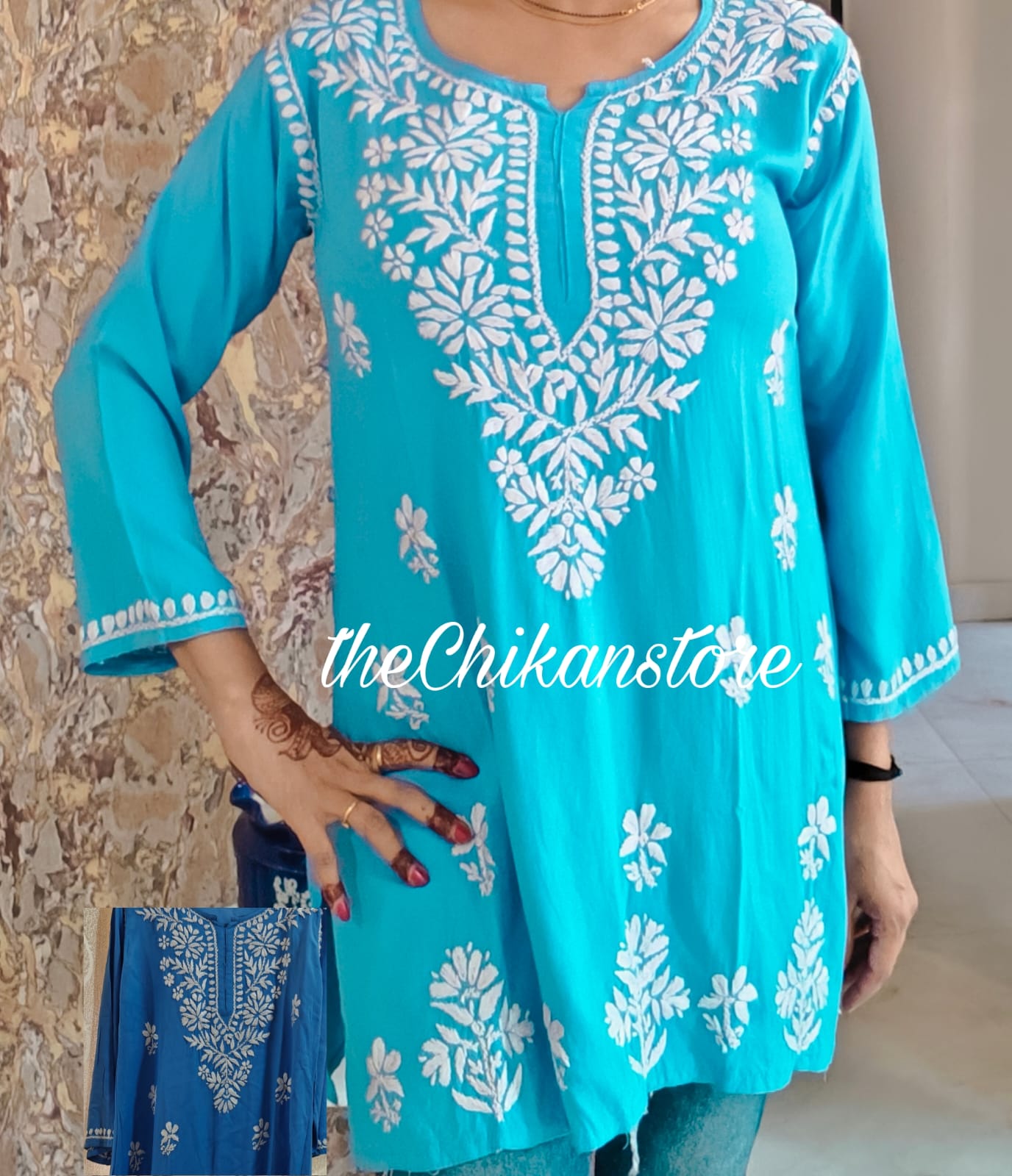 Sara short kurtis - The Chikan Store