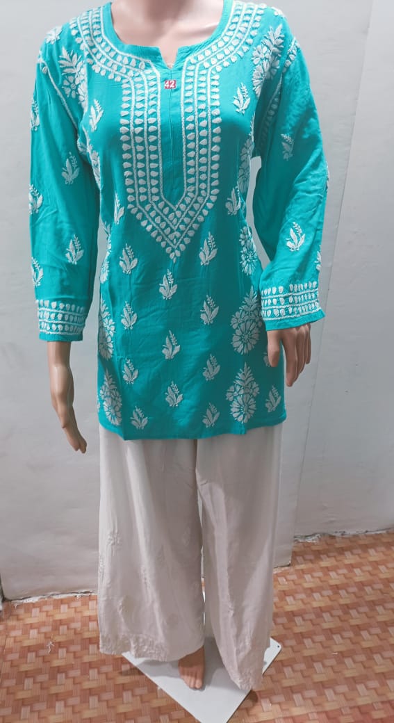 Roshni Modal Short kurtis - The Chikan Store