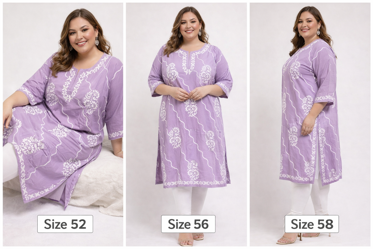 Levendor plus size Kurti - The Chikan Store