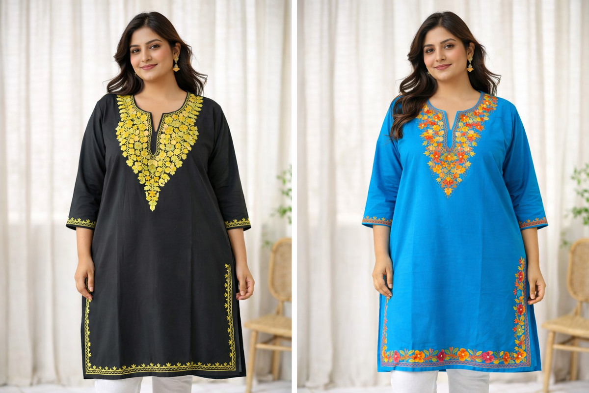 Tehzeeb Kashmiri Kurti’s - The Chikan Store