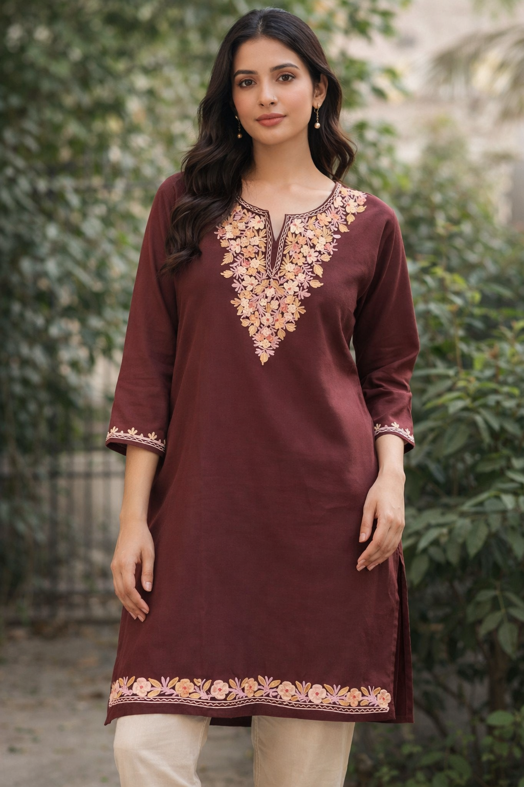 Parineeti Kashmiri kurtis - The Chikan Store
