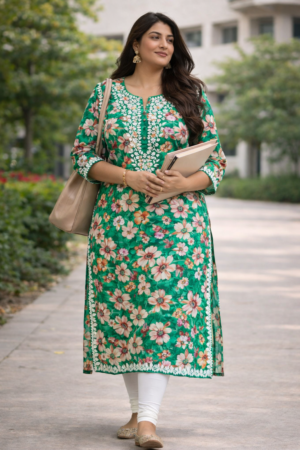 Nororahi plus size Lucknowi Kurti’s - The Chikan Store