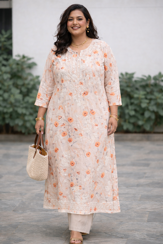 Sajal plus size Mal Mal Kurti’s