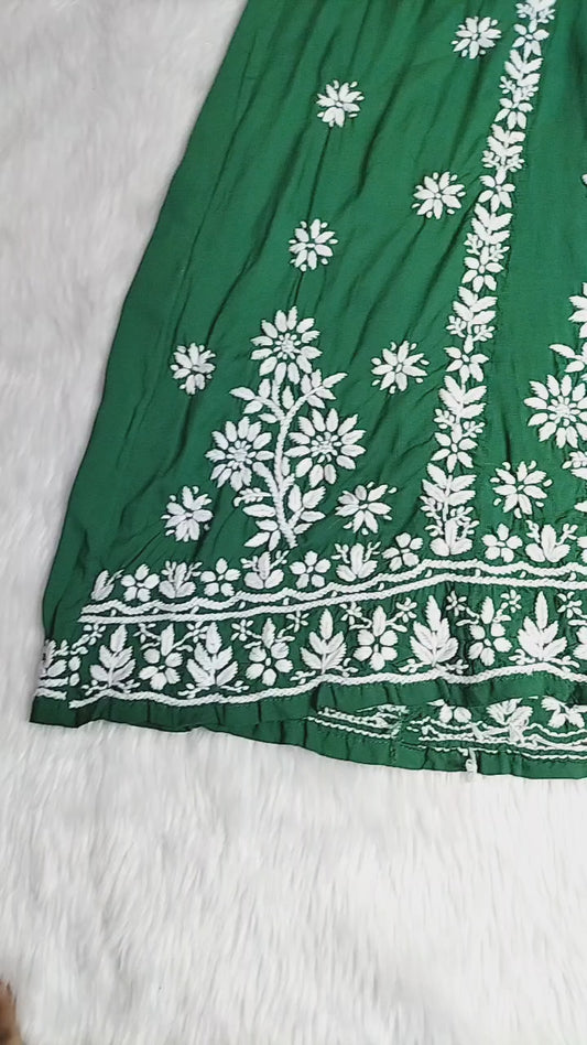 Amaya Anarkali Green Gaown