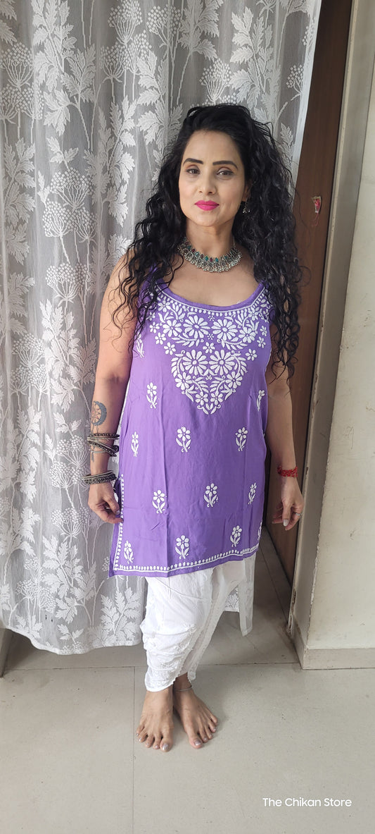 Masakali noodle strap kurtis - The Chikan Store