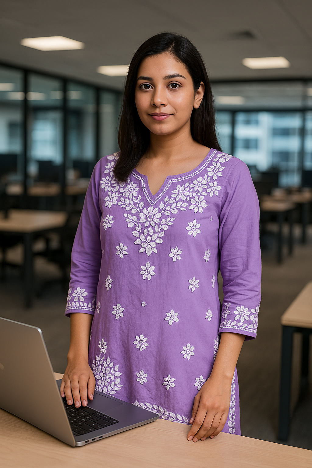 Gul short Modal kurtis - The Chikan Store