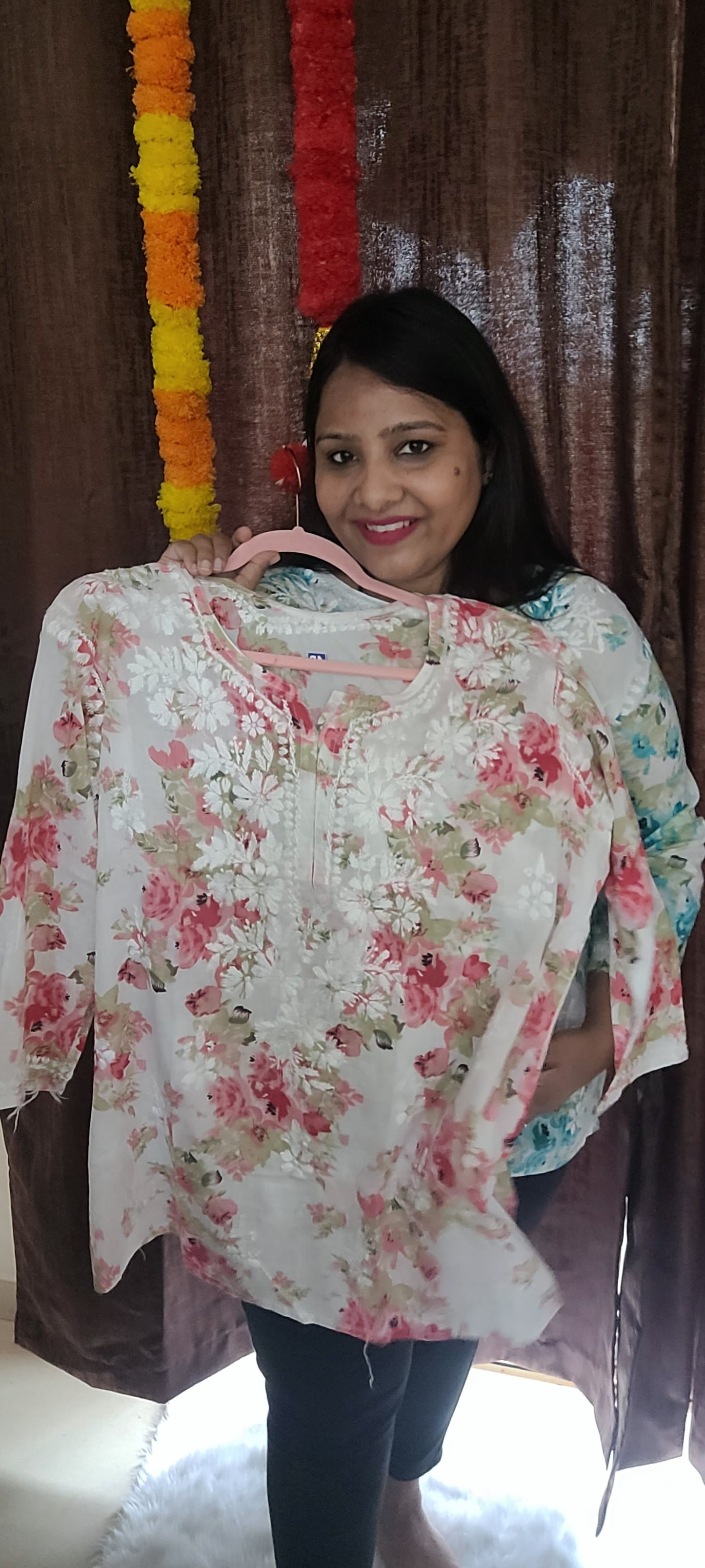 Mariyam short kurti - The Chikan Store