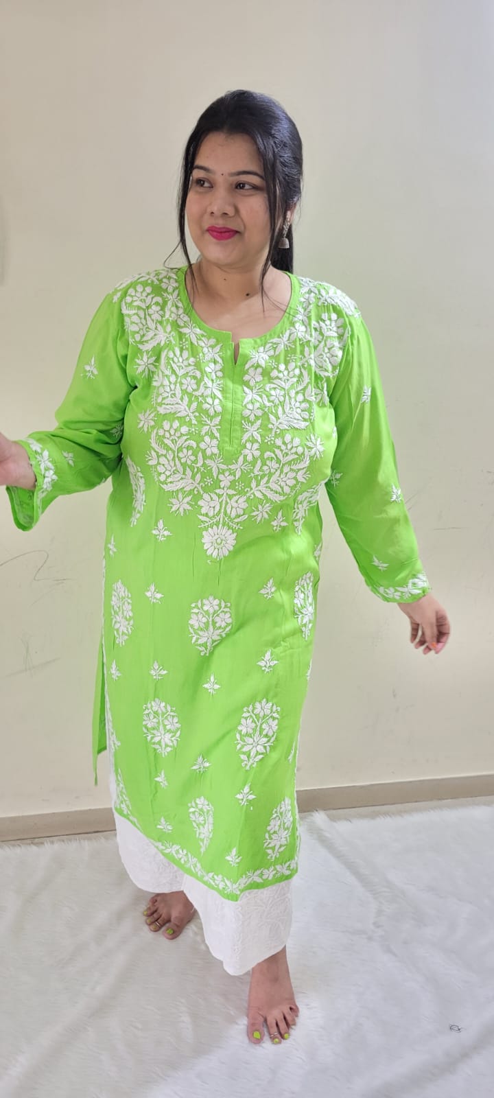 Parinita long kurtis - The Chikan Store