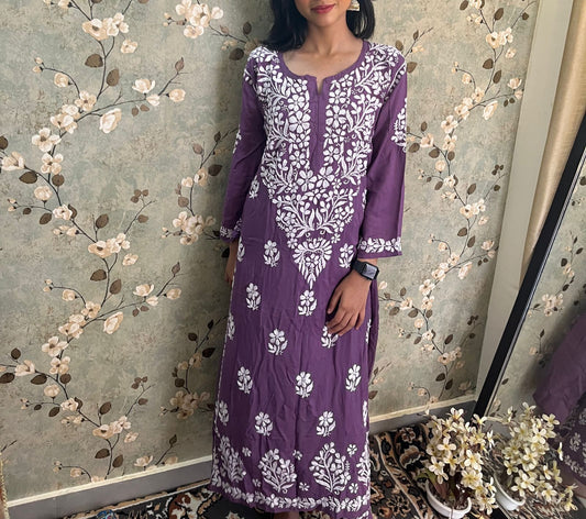 Modal Co Ord Kurti Plazzo sets ♥ - The Chikan Store