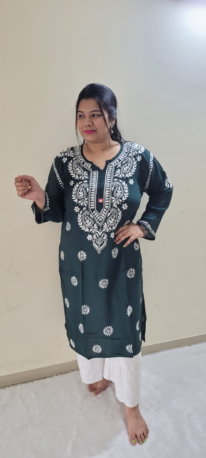 Mariyam modal kurtis - The Chikan Store