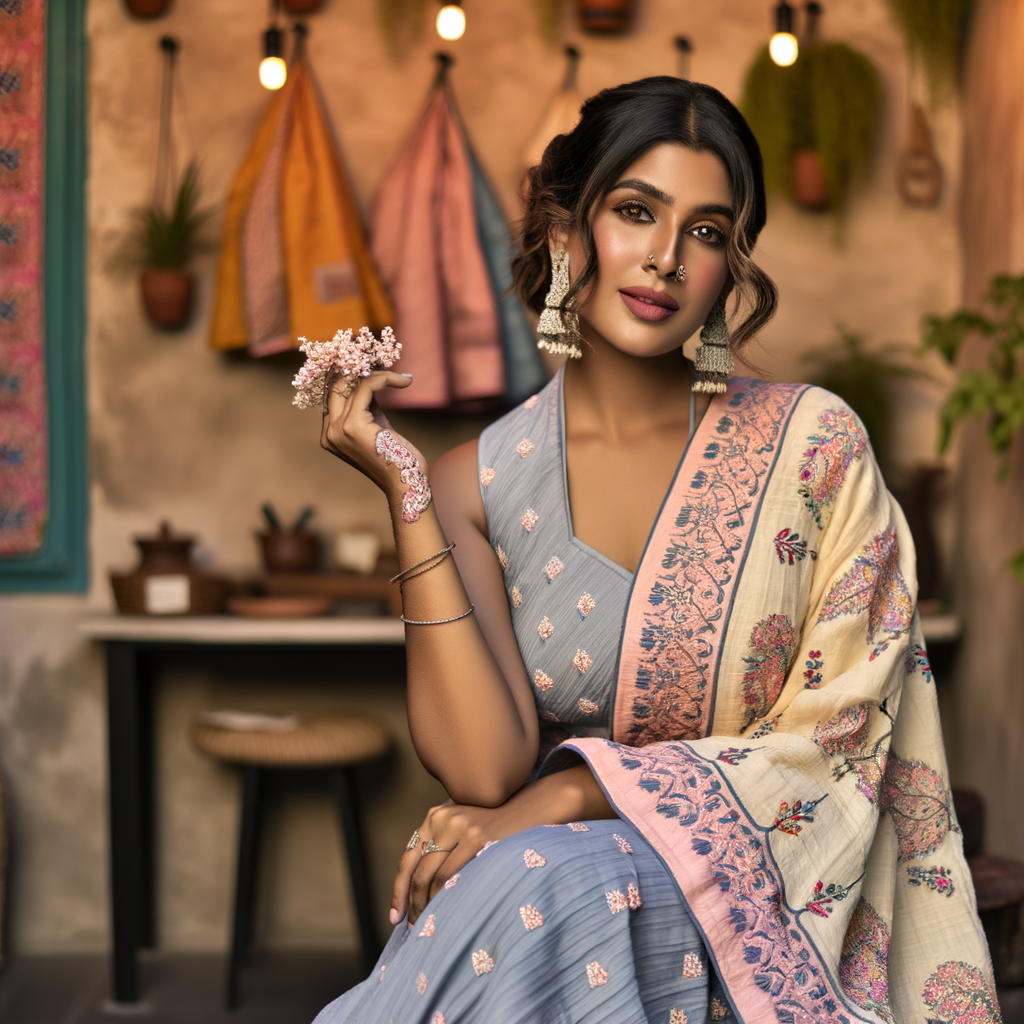 Shop Hand Embroidered Chikankari Sarees with Price Online: A Guide