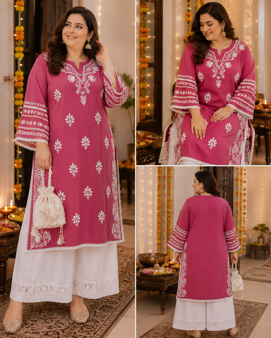 Kashiwa kurta plus size