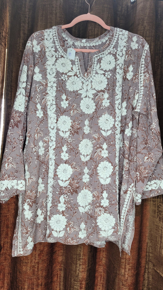Shura short kurtis - The Chikan Store