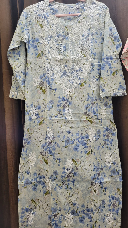 Mahira floral kurtis - The Chikan Store