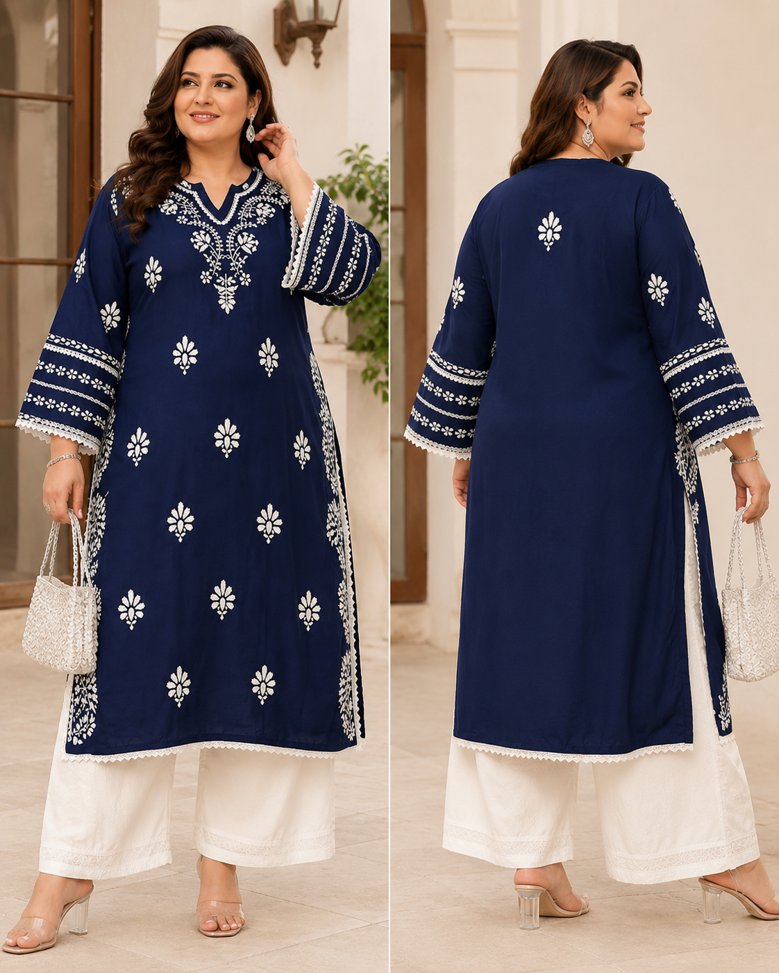 Kashiwa kurta plus size