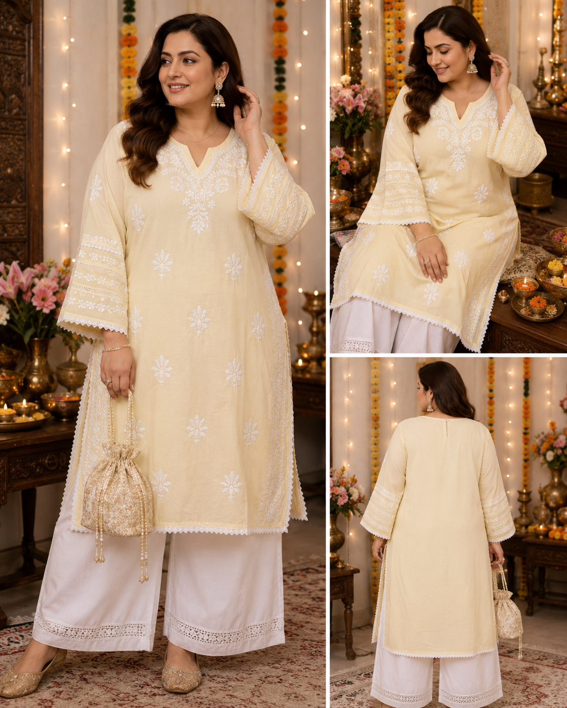 Kashiwa kurta plus size