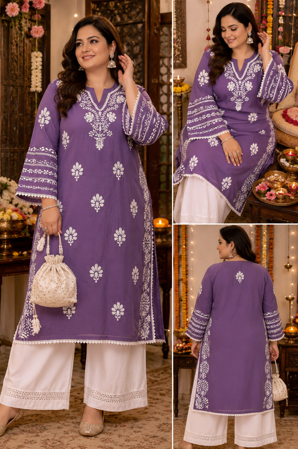 Kashiwa kurta plus size