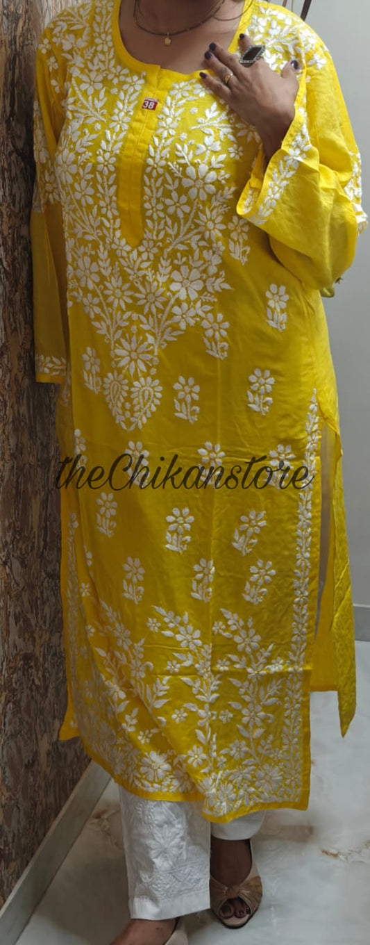 Sarah modal kurti - The Chikan Store