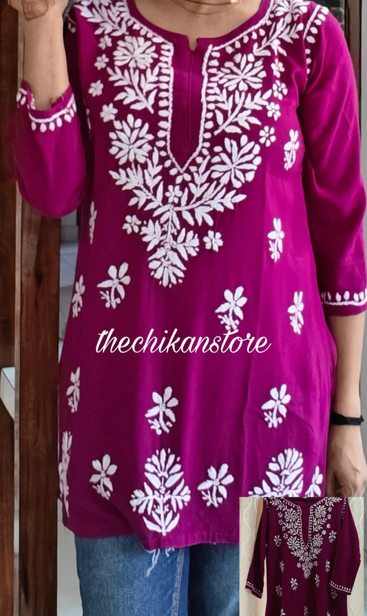Sara short kurtis - The Chikan Store