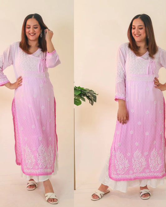 Kiara Ombre kurtas - The Chikan Store