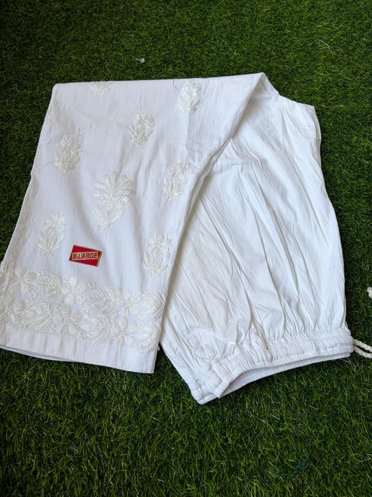 Plus size chikankari pants