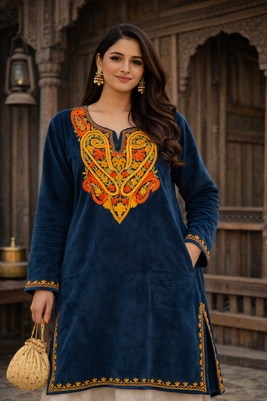 Ruhani velvet pheron