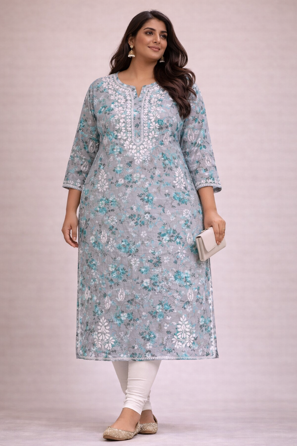 Meerahi Plus size floral Kurti’s