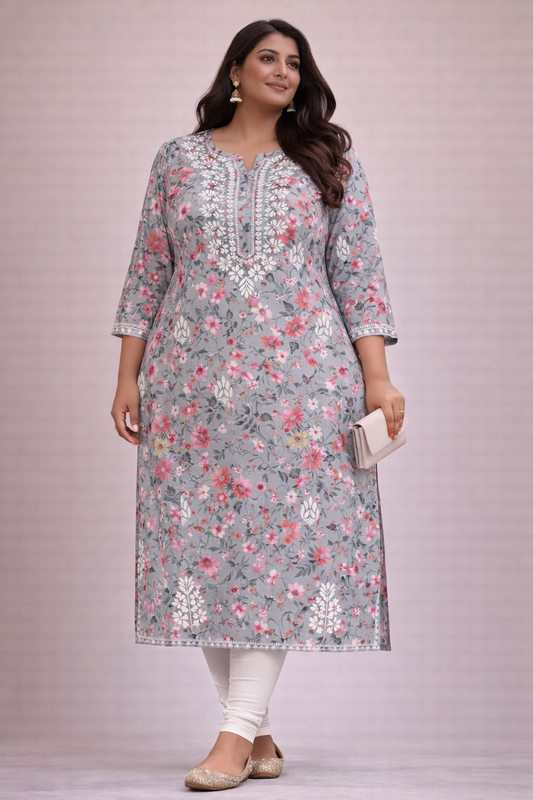 Meerahi Plus size floral Kurti’s