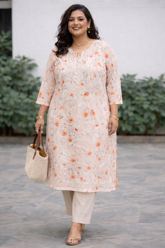 Sajal plus size Mal Mal Kurti’s