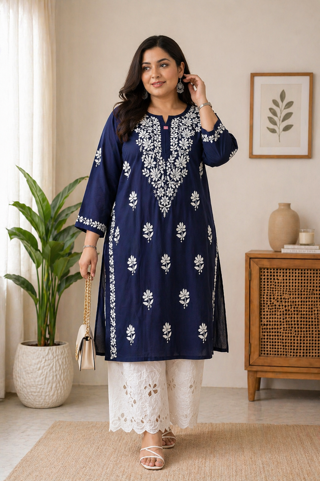 Sitara plus size kurtis - The Chikan Store