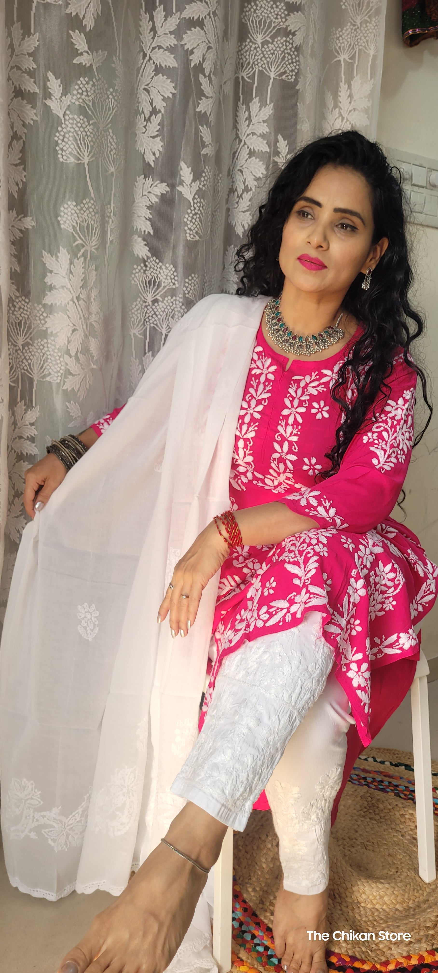 Kiara Modal kurtas - The Chikan Store