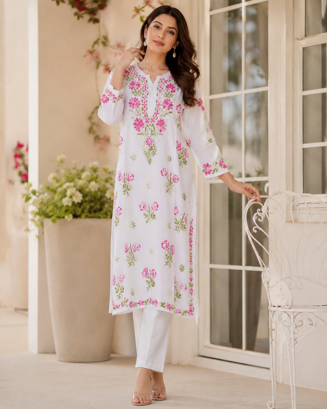 Gulbahar floral - The Chikan Store