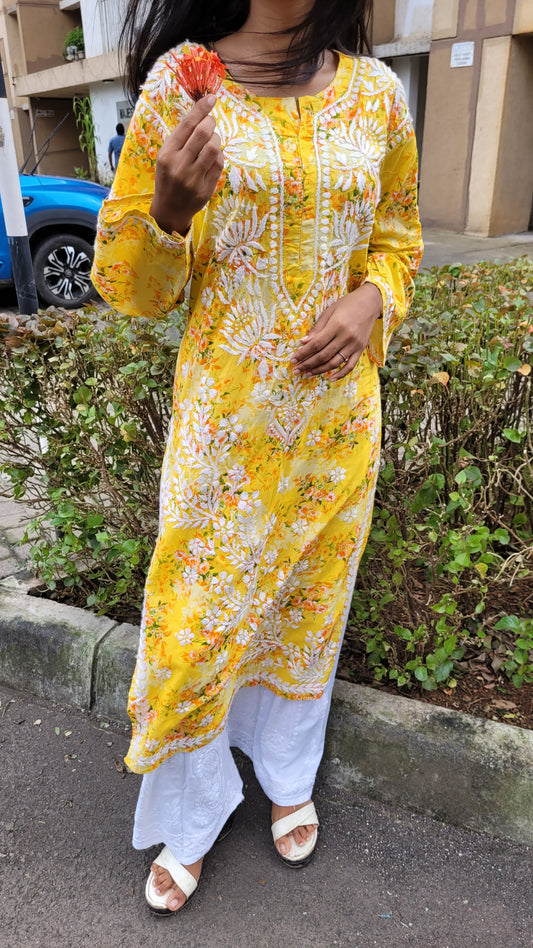 Anr malmal kurtis - The Chikan Store