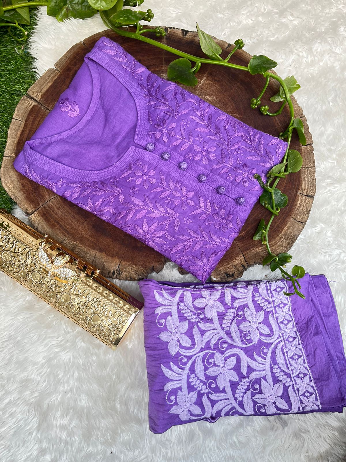 Ariba tone to tone pant sets - The Chikan Store