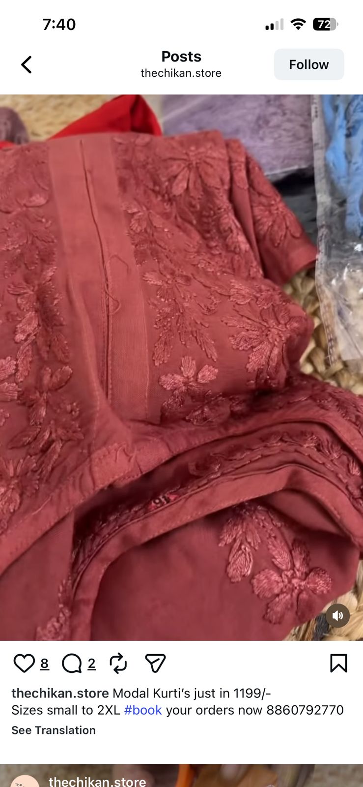 Mal and modal kurti
