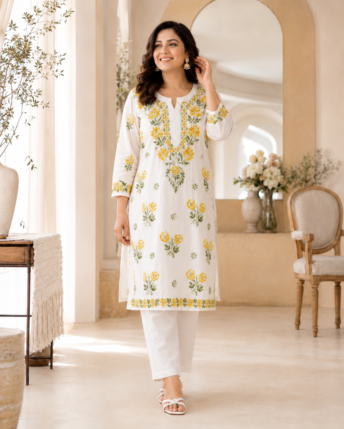 Gulbahar floral - The Chikan Store