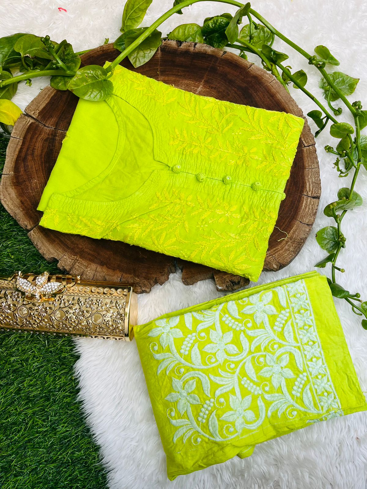 Ariba tone to tone pant sets - The Chikan Store