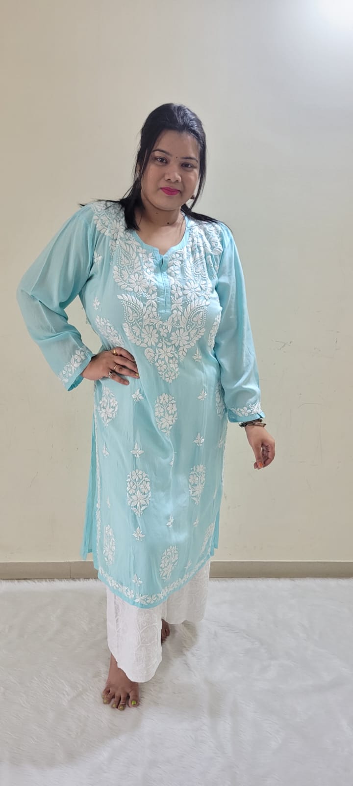 Parinita long kurtis - The Chikan Store